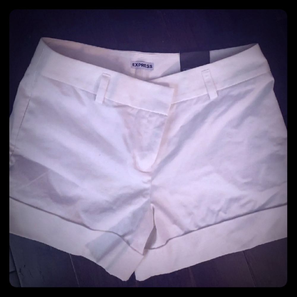 Brand New Express White Shorts